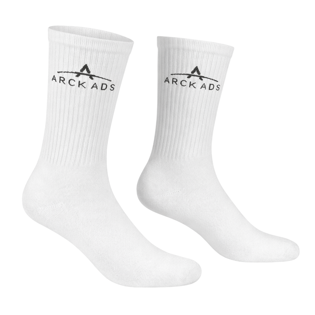 above ankle white crew socks